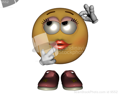 Image of emoticon thinking