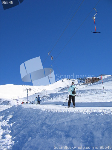 Image of Ski Tow To The Top