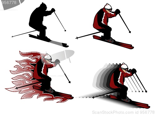 Image of skiing illustration