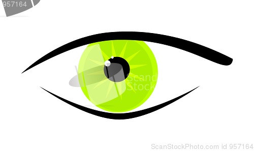 Image of green eye