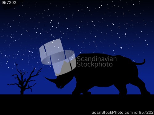 Image of Rhino Silhouette 