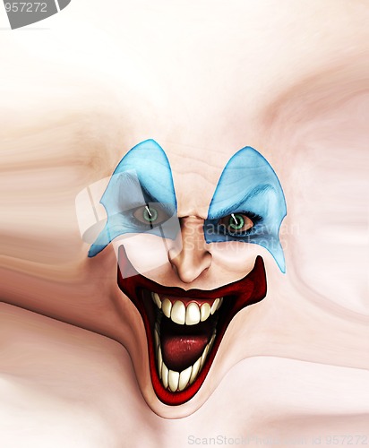 Image of Evil Skin Face Clown