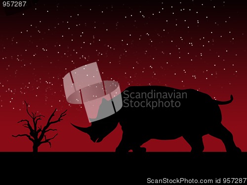 Image of Rhino Silhouette 