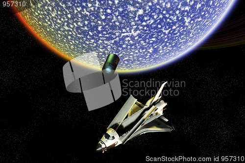 Image of Space Shuttle Exploration Disaster