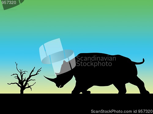 Image of Rhino Silhouette 