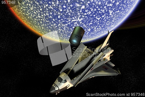 Image of Space Shuttle Exploration Disaster