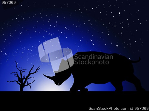 Image of Rhino Silhouette 