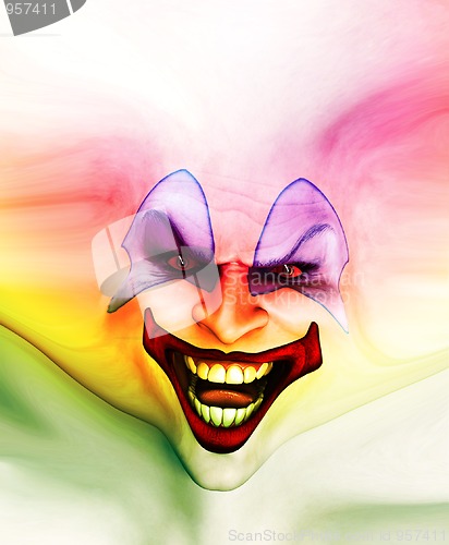 Image of Evil Skin Face Clown