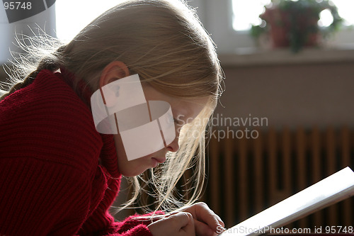 Image of Reading a book