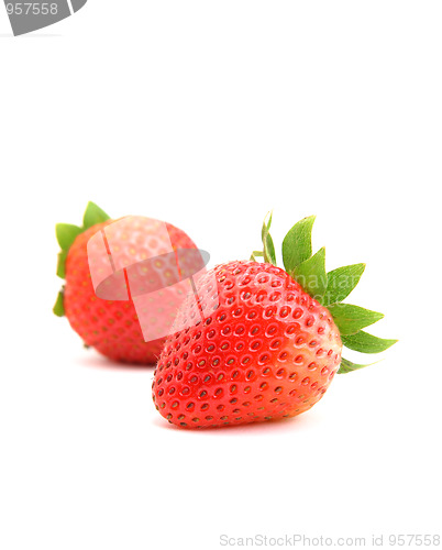 Image of two strawberries