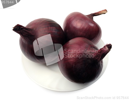 Image of Purple onions, isolated