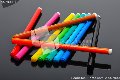 Image of Colored felt pens