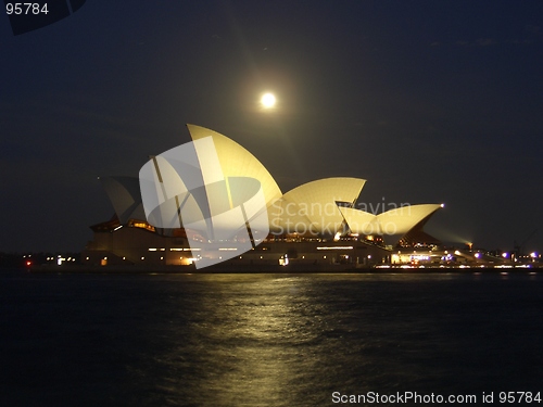 Image of Sydney Opera House in Moonlight