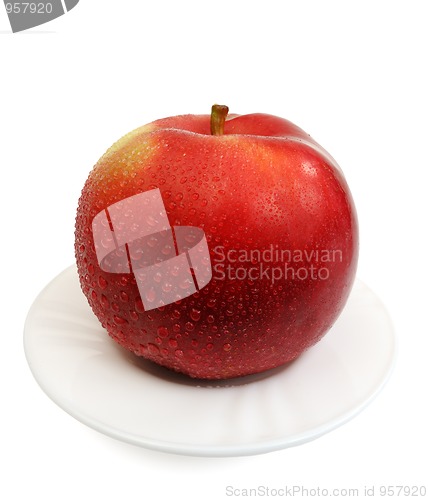 Image of Red apple, isolated