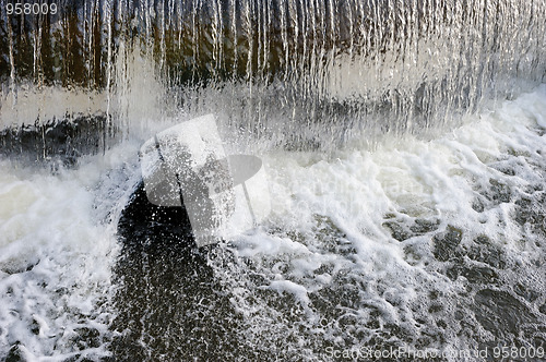 Image of The jets of falling water