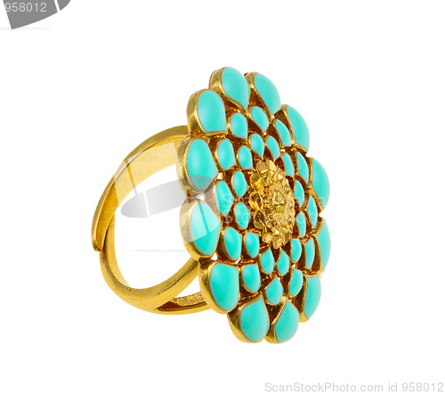 Image of Ring with floral ornament