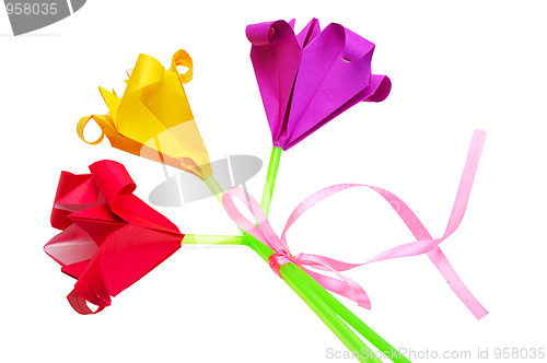 Image of Bouquet of paper flowers
