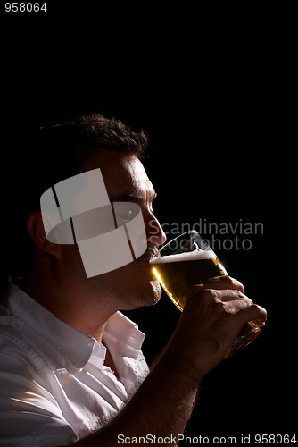 Image of Having a pint