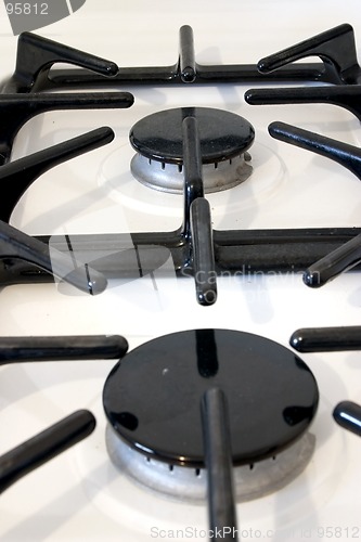 Image of Close up on a Gas Oven Range