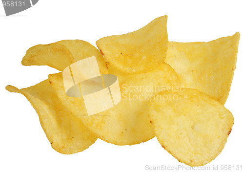 Image of Chips on a white background