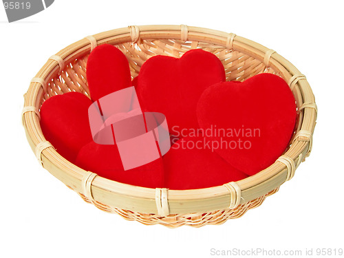Image of Hearts in basket