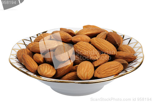 Image of Almonds, isolated