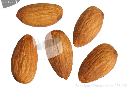 Image of Almonds, isolated