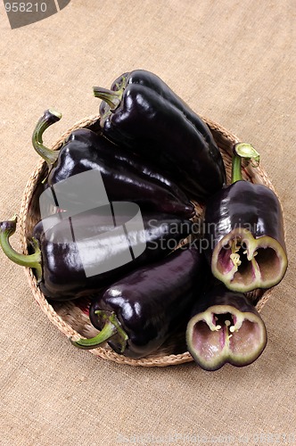 Image of Black sweet pepper