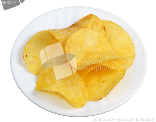 Image of Chips in a white plate