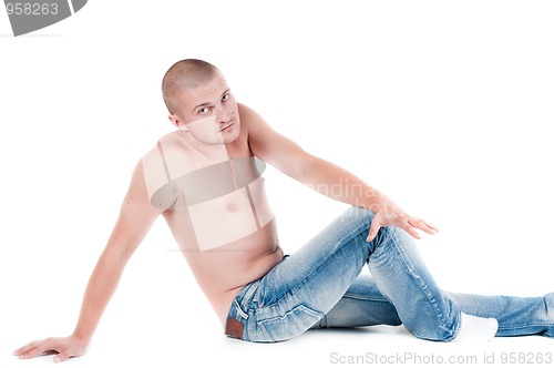 Image of Man isolated on white