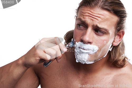 Image of time for shaving