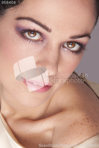 Image of Beautiful young woman face