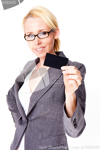 Image of business blonde woman