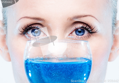 Image of Abstract blue eyes