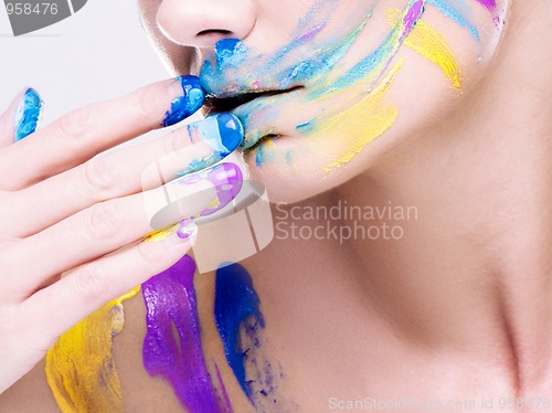 Image of colorfull makeup