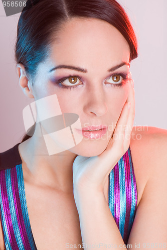Image of Portrait of beautiful and sexy woman 