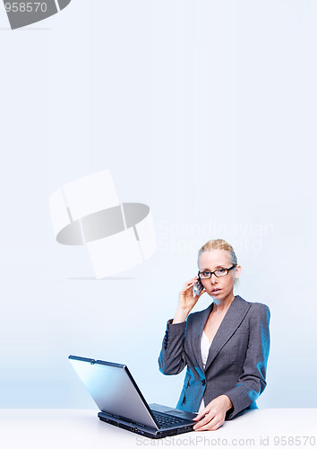 Image of blonde businesswoman 