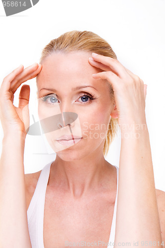 Image of Woman with severe Migraine