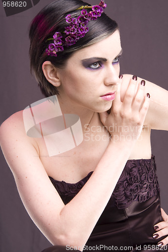 Image of violet girl