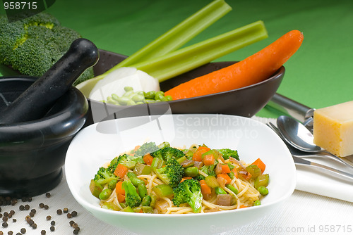 Image of vegetable pasta