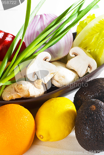 Image of assorted vegetables and fruits