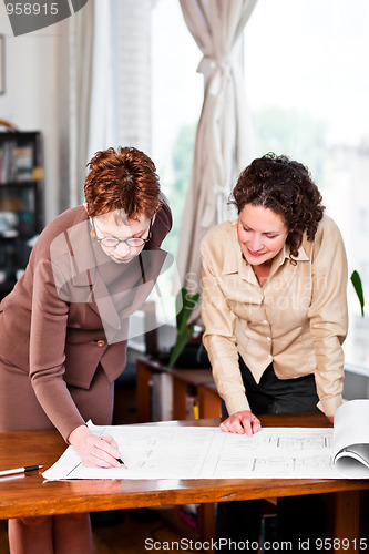 Image of Working businesswomen