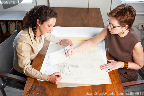 Image of Working businesswomen