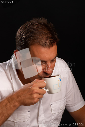 Image of Drinking coffee