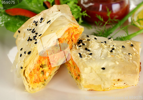 Image of Feta Filo Rolls