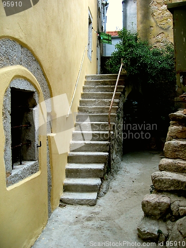 Image of an old neighborhood in Croatia
