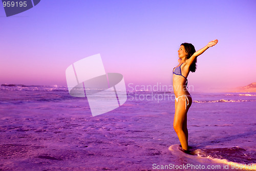 Image of woman on the beach