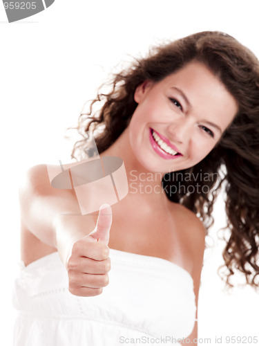 Image of Happy young woman
