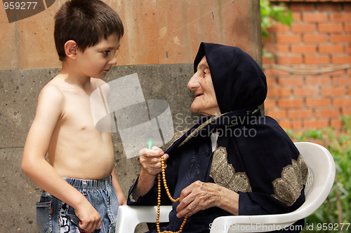 Image of Kid and granny