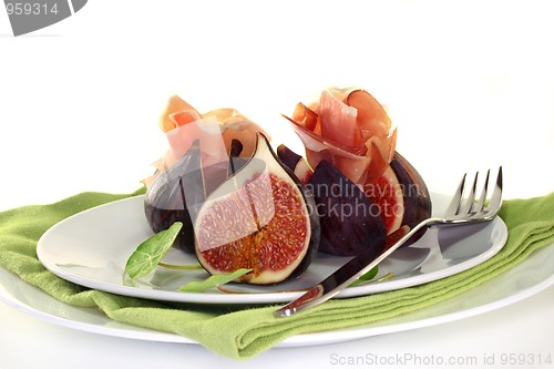 Image of Figs with ham